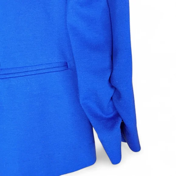 Christian Siriano Women Size L Royal Blue Blazer Office Business Casual Stylish - Picture 5 of 9